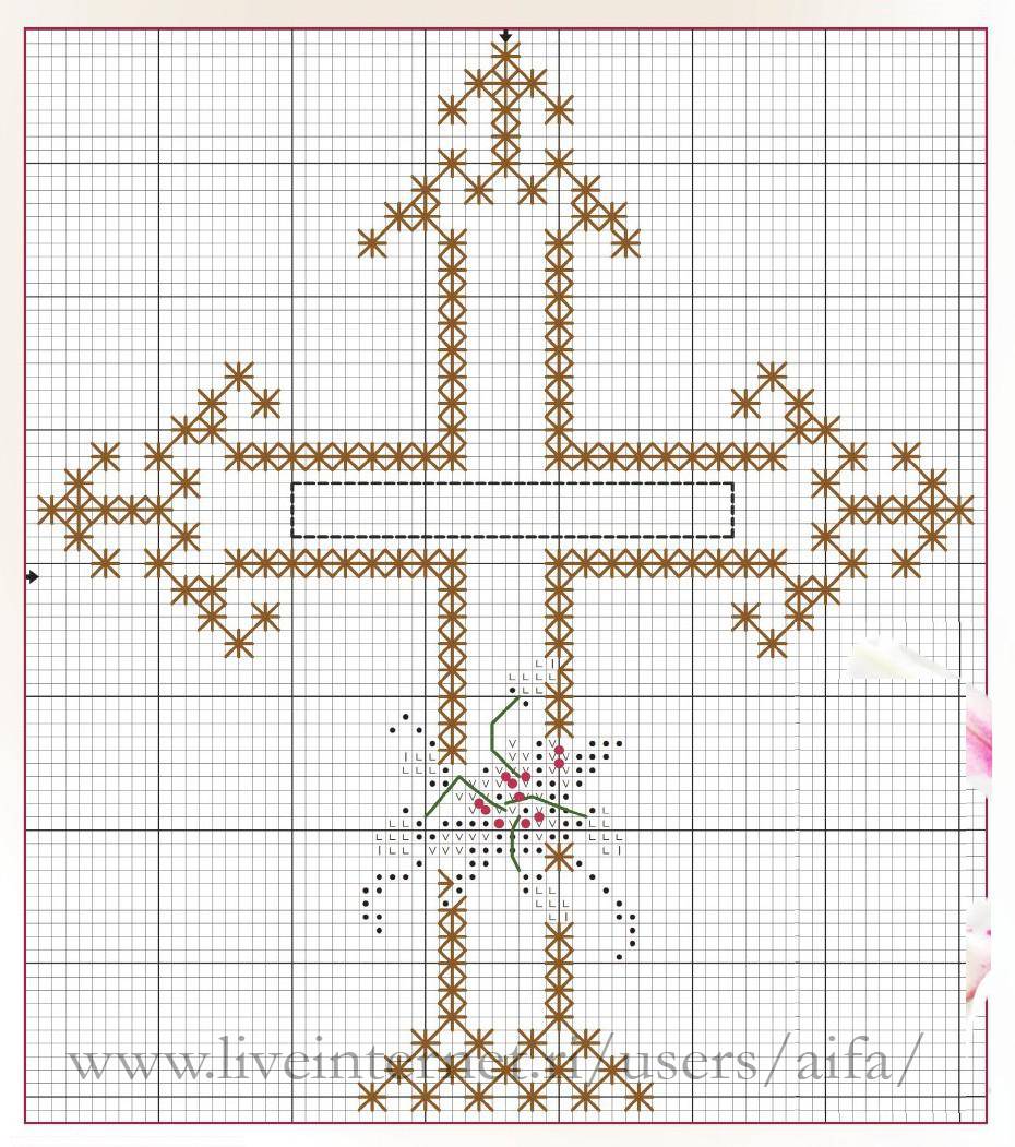 Вышивка креста православного схема