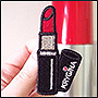 Patch in form of a lipstick